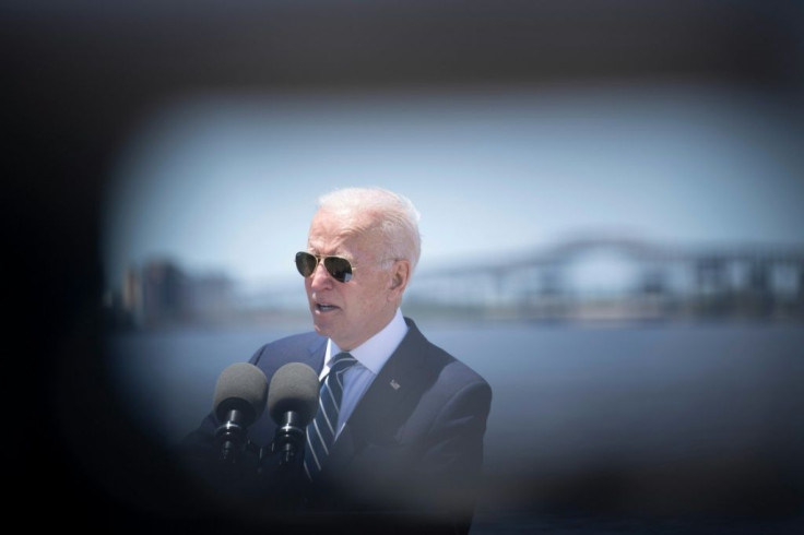 US President Joe Biden spoke about infrastructure and jobs in Westlake, Louisiana on May 6, 2021, a day before the release of the April employment report that could complicate his push for more government spending