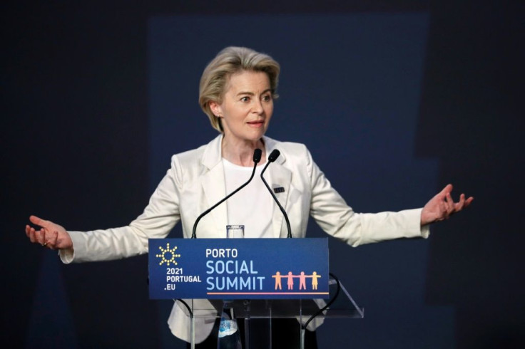 Ursula von der Leyen said waiving patents "will not bring a single dose of vaccine in the short- and medium-term"
