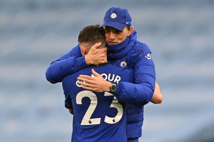 Chelsea celebrate their win against Manchester City