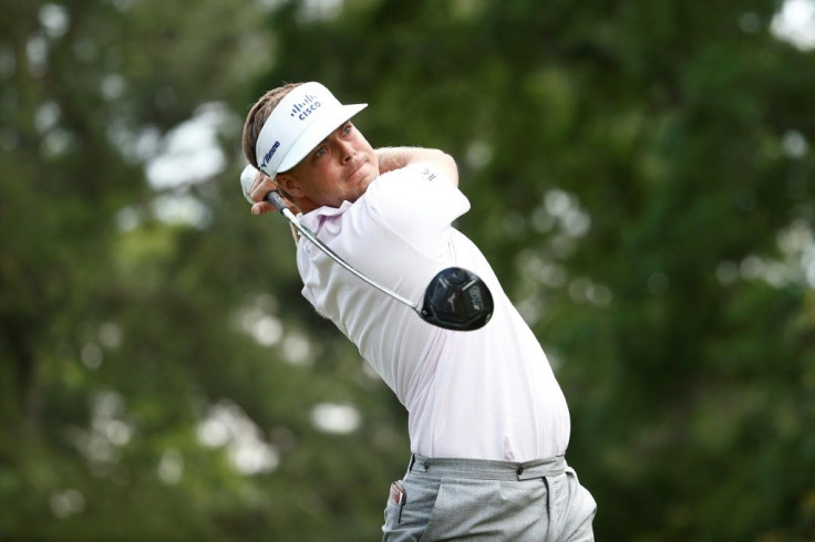 American Keith Mitchell fired a five-under par 66 on Saturday to seize the lead at the US PGA Wells Fargo Championship at Quail Hollow