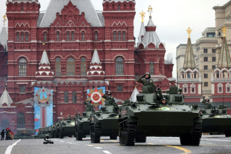 Russian military vehicles roll across Moscow's Red Square
