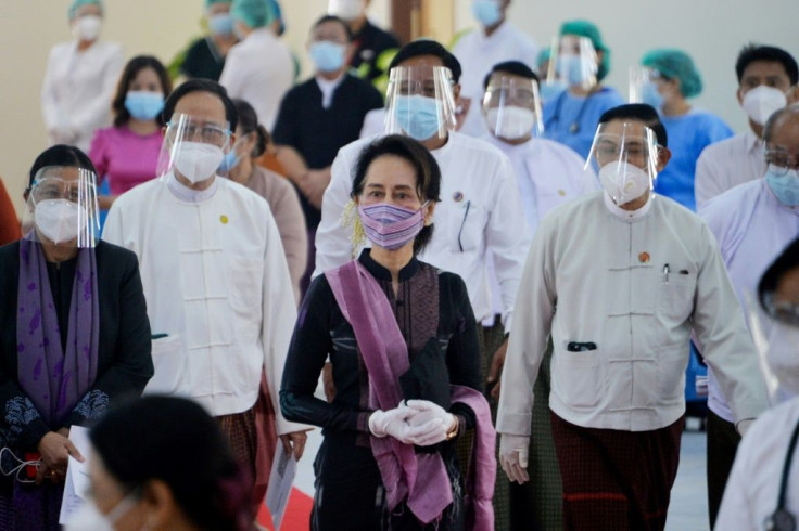 Aung San Suu Kyi has not been publicly seen since she was detained in a February 1 coup, when the military ousted her from power and re-installed the country under junta control