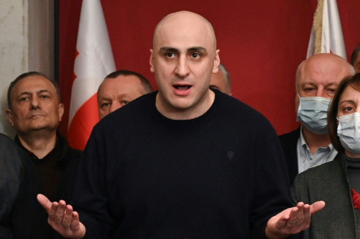 Nika Melia was arrested in February in a violent police raid on his party headquarters
