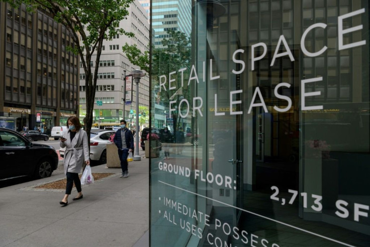 A commercial space available for rent in Midtown Manhattan on May 7, 2021
