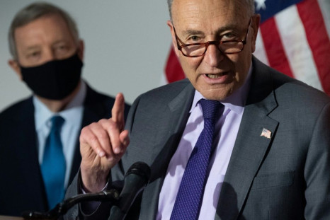US Senate Majority Leader Chuck Schumer says former president Donald Trump's false claim that the 2020 election was stolen is spreading like a 'cancer' among Republicans