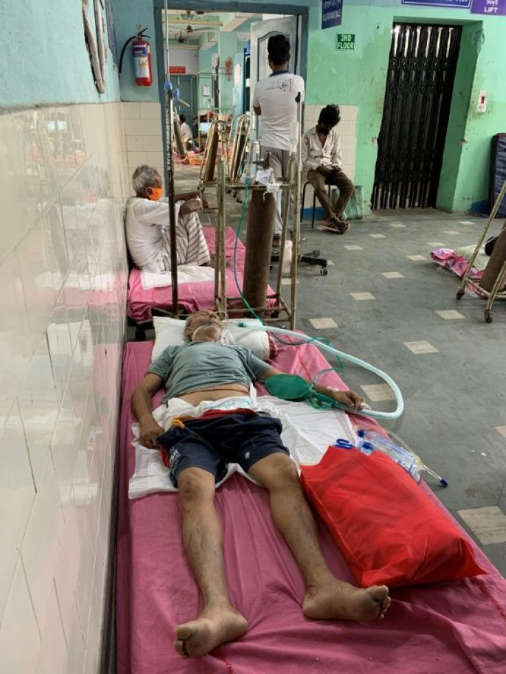 Covid-19 coronavirus patients receive medical treament at Siliguri District Hospital, India