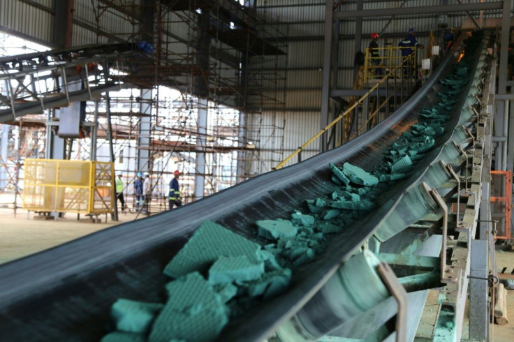 A cobalt plant in Lubumbashi, southeastern DR Congo. The vast central African country is rich in minerals but most of its people are poor