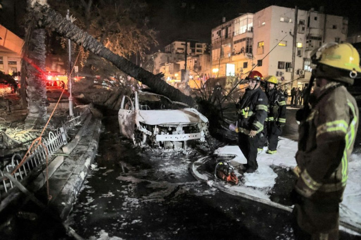 Rockets also fell on Holon, south of Tel Aviv