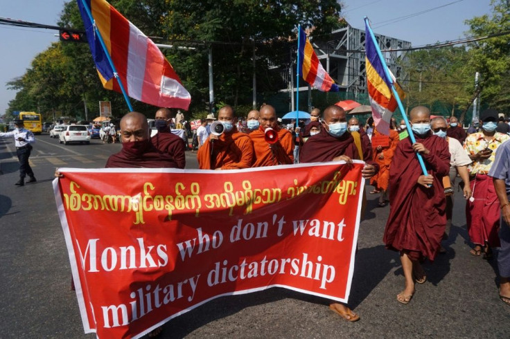Some monks have this year defied religious edicts against political activity