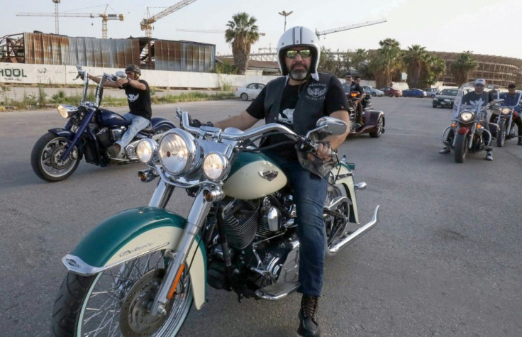 Libyan bikers parade through the streets of the eastern city of Benghazi, the cradle of the 2011 revolution