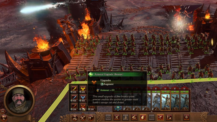 The new in-game Upgrades menu in Total Warhammer 3