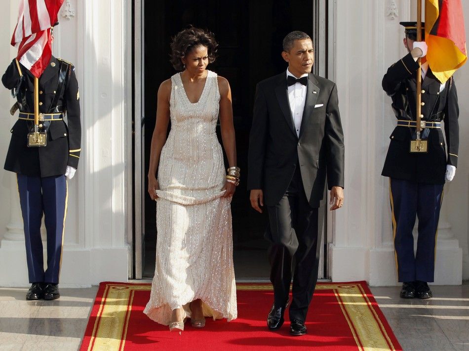 Michelle Obama, another gorgeous gown at another state dinner [PHOTOS]