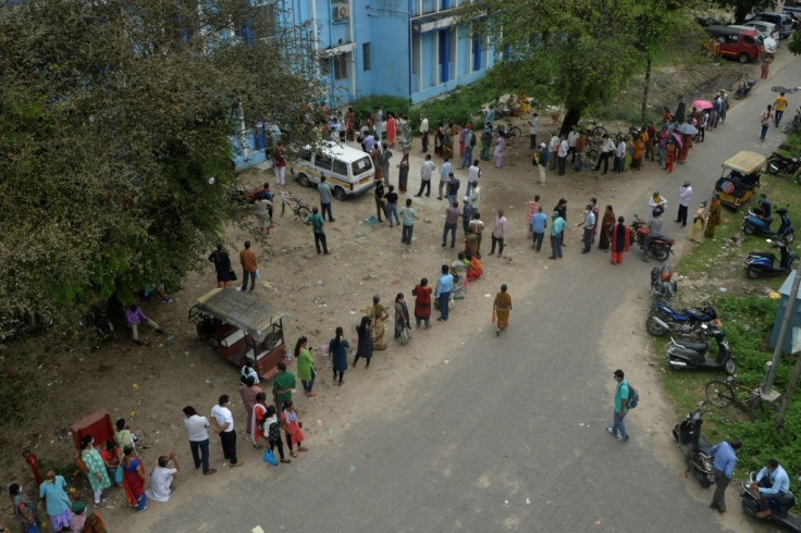 There are long queues to get vaccinated in parts of India