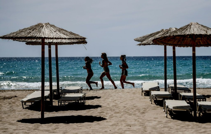 Falasarna beach was famous for its big summer parties, which will once again not be possible this year, but some tourists have already returned