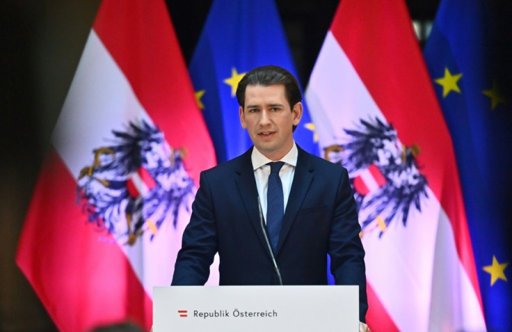 Austrian Chancellor Sebastian Kurz, once haoled as a 'wunderkind'has seen his image dented