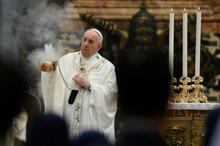 Pope Francis urges peace during a mass in honour of Myanmar