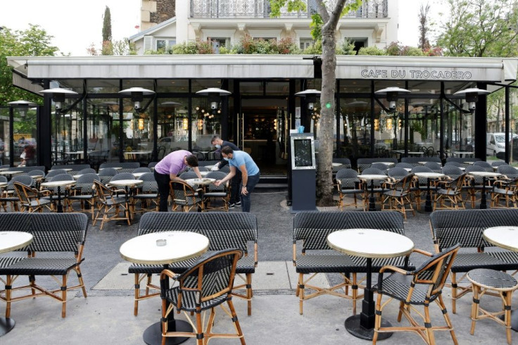 Paris cafes have been sprucing up their terraces ahead of the partial reopening