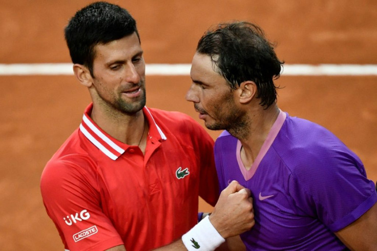 Rafael Nadal (R) and Novak Djokovic (L) played each other for the 57th time.