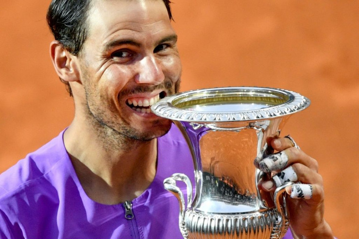 Spain's Rafael Nadal won a 10th title in Rome.