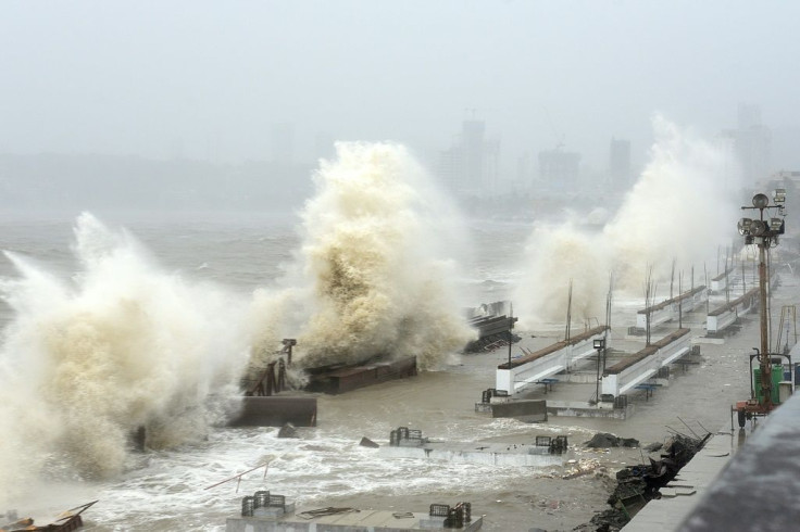 Waves lashed Mumbai's shoreline