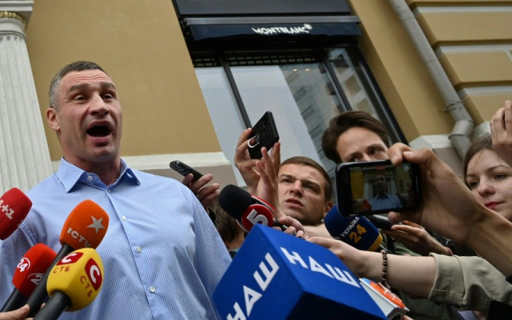 'Someone is very annoyed with the city initiatives,' Klitschko told reporters outside his appartment block