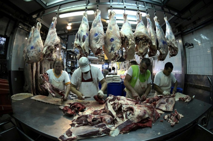 A butcher's shop in Buenos Aires, capital of Argentina, the fourth-largest exporter of beef in the world