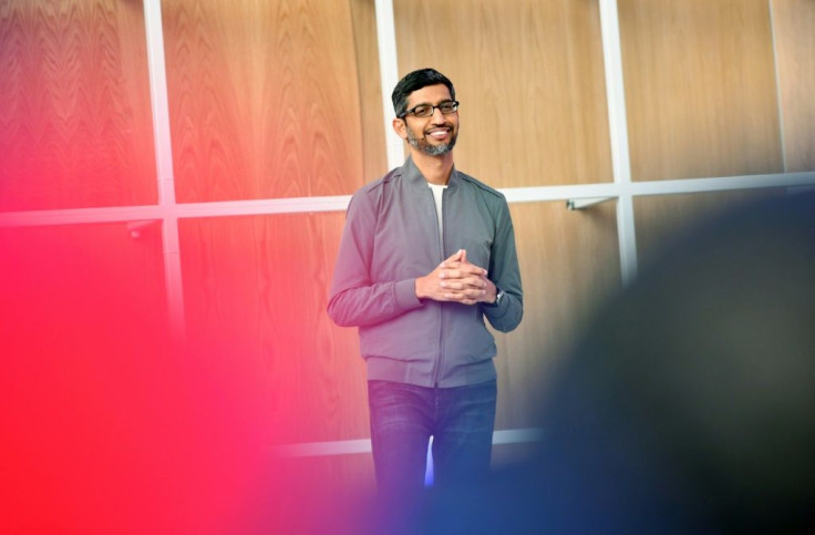 Google CEO Sundar Pichai is seen at the Google I/O 2019, the company's developer conference which is being held remotely this week for a second straight year