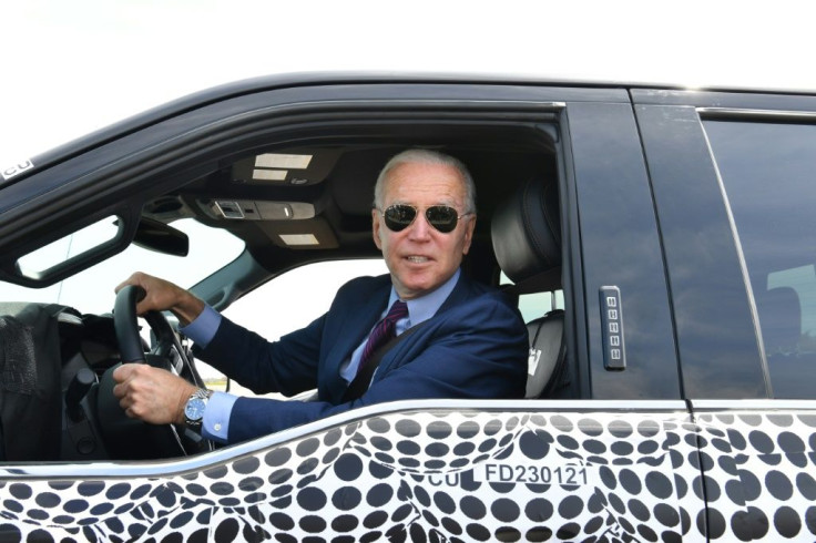 US President Joe Biden loves cars and got a chance to go for a fast spin in Ford's new pickup