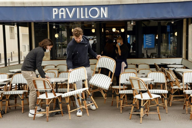 Only outdoor seating will be allowed when France starts lifting its Covid lockdown Wednesday