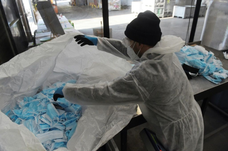 Around 129 billion disposable masks are used every month around the world