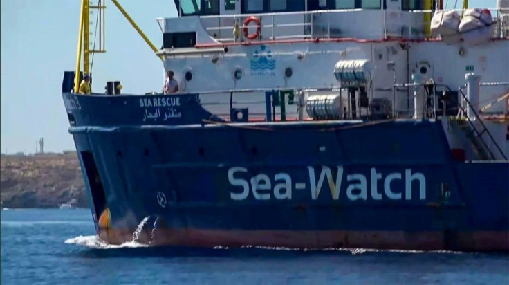 The Sea Watch 3 rescue boat heads for Lampedusa on June 26, 2019