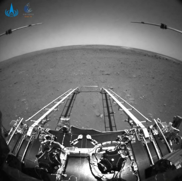 The Zhurong rover was carried into the Martian atmosphere in the first ever successful probe landing by any country on its first Mars mission