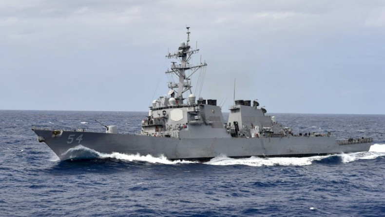 China accused the United States of 'creating risks' in the South China Sea after the USS Curtis Wilbur (pictured here in 2018) sailed through disputed waters