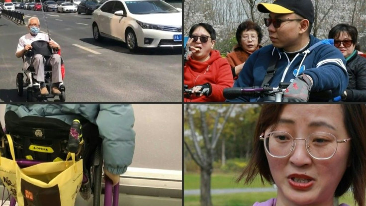 China wheelchair users dodge traffic on road to recognition