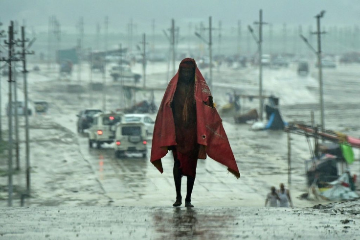The tail end of Cyclone Tauktae has dumped rain across northern India