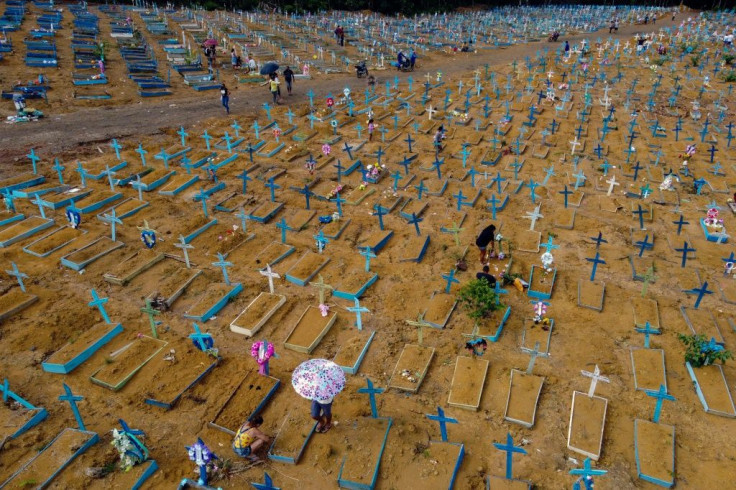 he Nossa Senhora Aparecida cemetery in Manaus, Brazil, the country with the world's second highest Covid-19 death rate