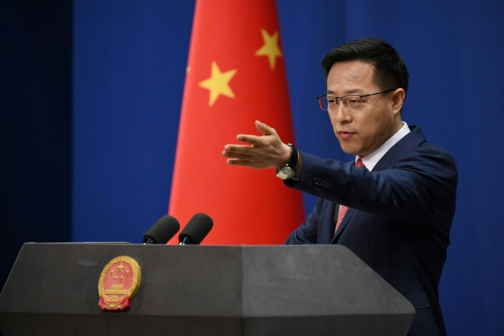 Chinese foreign ministry spokesman Zhao Lijian said Beijing's sanctions were a 'necessary and justified response'