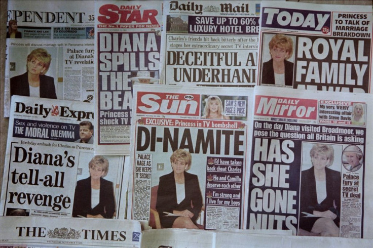 The UK front pages that followed Diana's explosive interview in 1995