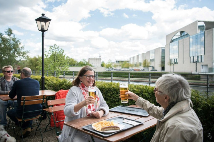 Some Germans could enjoy pints on patios for the first time in months