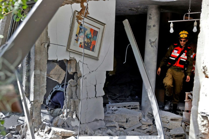 Rocket fire from Gaza has damaged buildings in the nearby Israeli city of Ashkelon