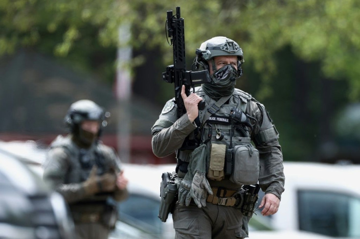 The missing soldier is thought to have escaped into the Hoge Kempen national park near in Maasmechelen, Northern Belgium