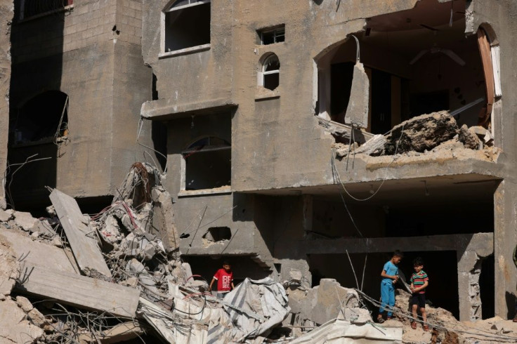 Bombs flattened some buildings and heavily damaged many others in the fiercest Israeli bombing campaign of recent years