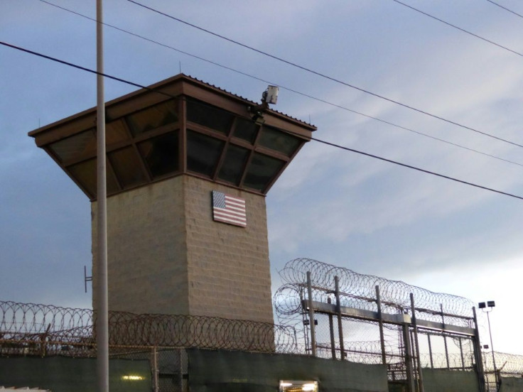 The main gate at the US prison in  Guantanamo Bay, Cuba.