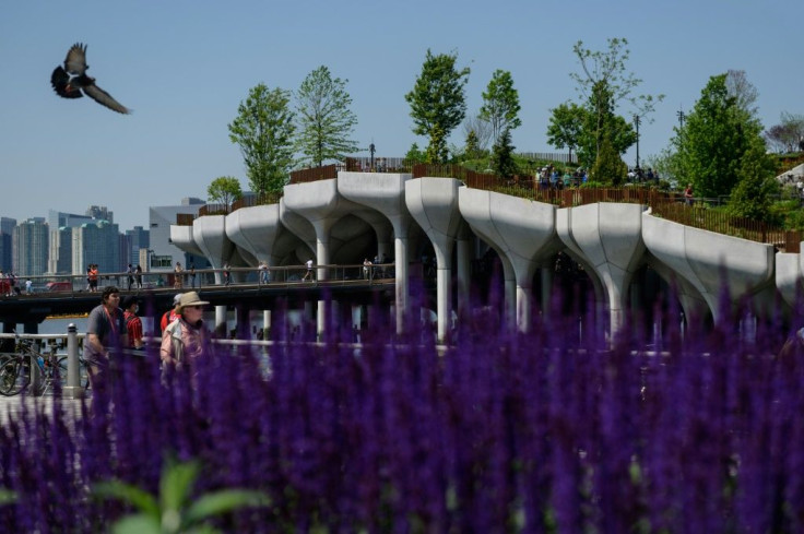 Little Island, a new public park on New York's Hudson River, opened on May 21, 2021