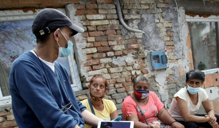 "No one else is looking after us, so we have to do it ourselves," said Jozsef Radics, who is helping Roma get vaccines