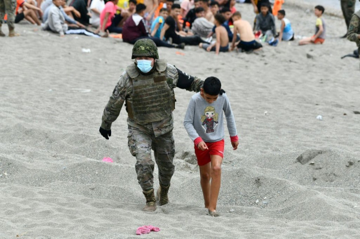 Ceuta officials say they are currently caring for more than 400 children and teenagers