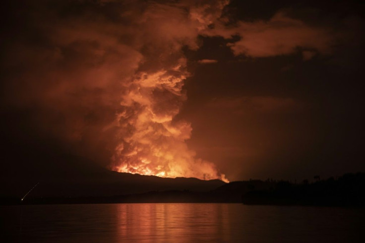 Goma residents reported a strong smell of sulphur in the air