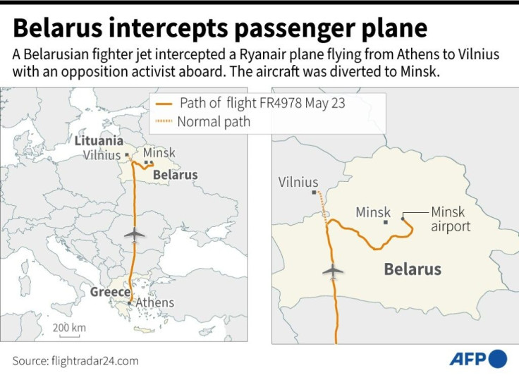 Belarus intercepts passenger plane