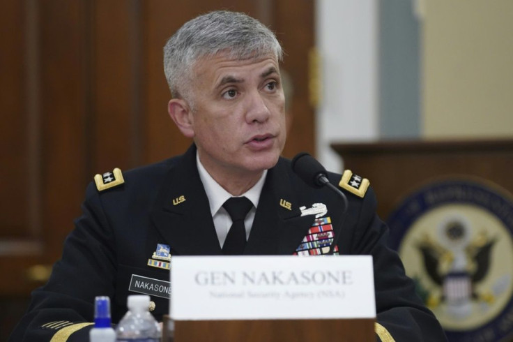 Paul Nakasone, director of the National Security Agency (NSA) and commander of the US Cyber Command, speaks at a 2021 House Intelligence Committee hearing