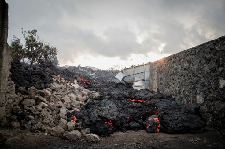 The eruption has left hundreds of people homeless